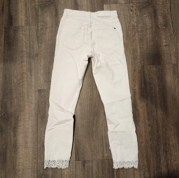 Ted Baker Laycena White Skinny Jean with Crochet Detail - Picture 5 of 6